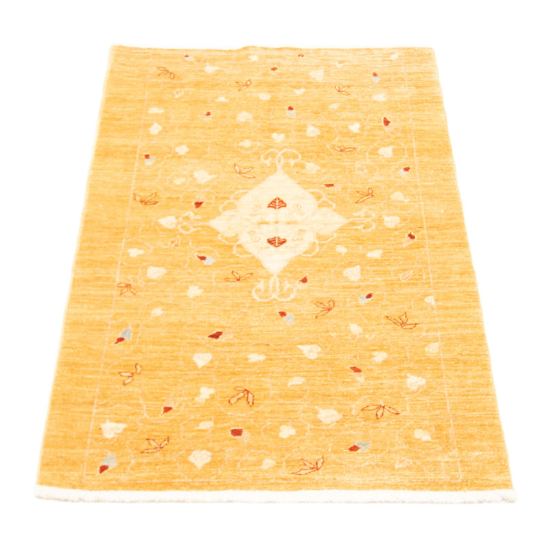 Tapis unique en laine noué à la main 3 pi 4 po x 5 pi 9 po nouvel âge Herminie