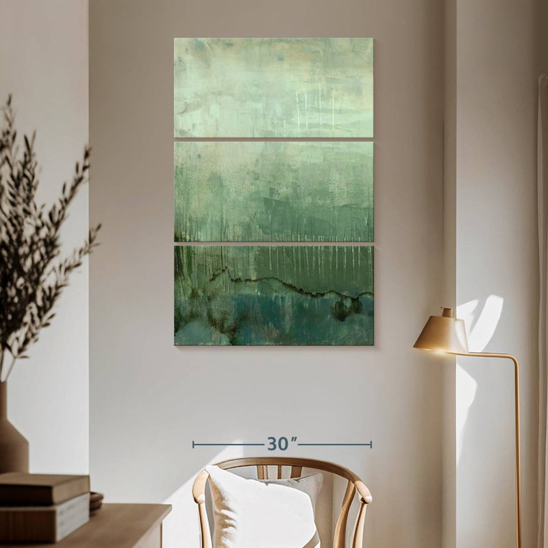 Emerald Sky I, 65" H x 42" W