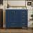 36"Solid Wood Frame Bathroom Vanity With 4 Drawers-1790245113