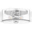 Abdelrauof 2-Light Polished Chrome Flush Mount Light-98691619