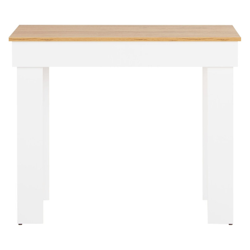 Maudrey 60cm L x 90cm W Dining Table, Oak wood