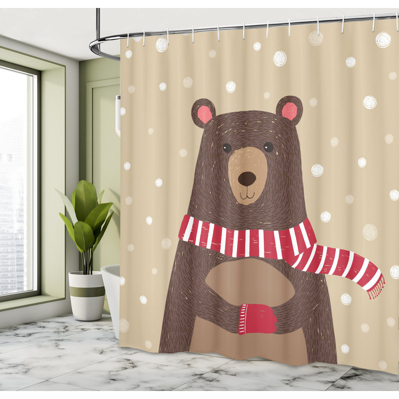 Shower Curtain with Hooks Included, 84"H x 69"W