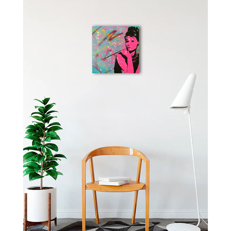 «Urban Audrey Hepburn», impression sur toile tendue, H 12 po x l 12 po x P 1,5 po