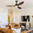  3-Blade Modern Farmhouse Smart LED Ceiling Fan with Dimmable Light in Dark Walnut-649755465-638042302