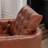 Azib 31'' Wide Genuine Leather Top Grain Leather Swivel Armchair-777011267
