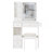 Length 11.8" X Width 15.7" X Height 63" Simple Stylish Dressing Mirror Cabinet, Full Body Mirror Cabinet, Extra Large Mirror, Multi Layer High Capacity Storage, Use Alone Or In Conjunction With Vanity