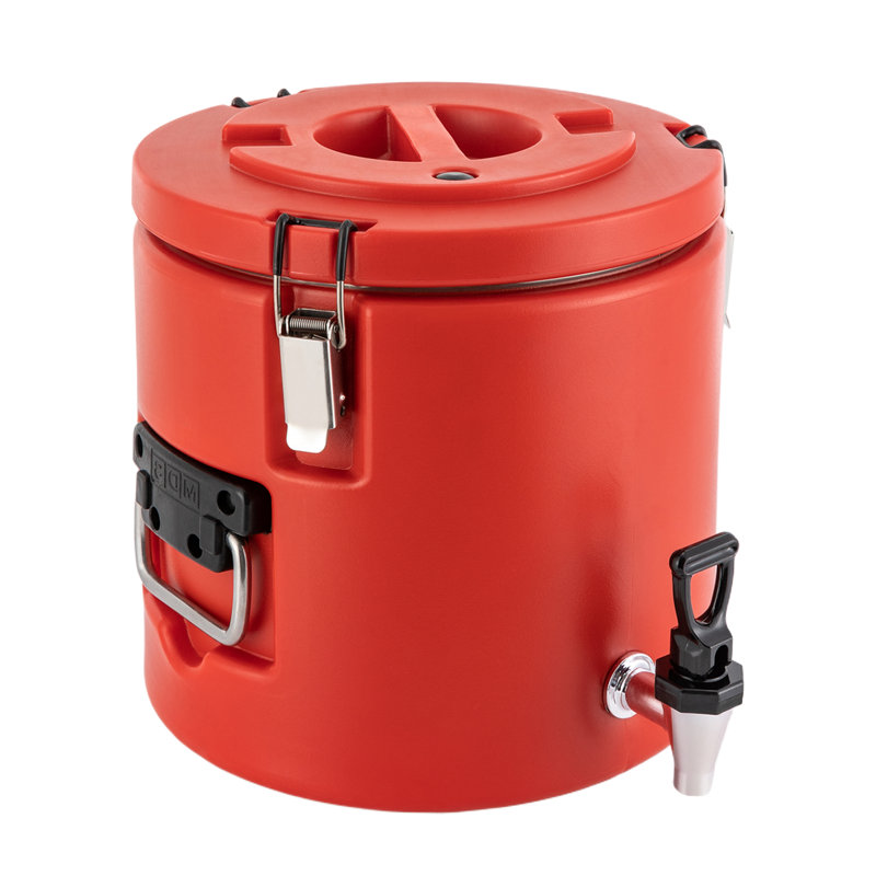 2.64 Gallon Insulated Beverage Dispenser Server Hot And Cold With Faucet, 13" H x 12" W x 12" D