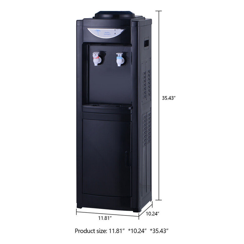 Boshen Free Standing Top Loading Electric Water Dispenser, Black