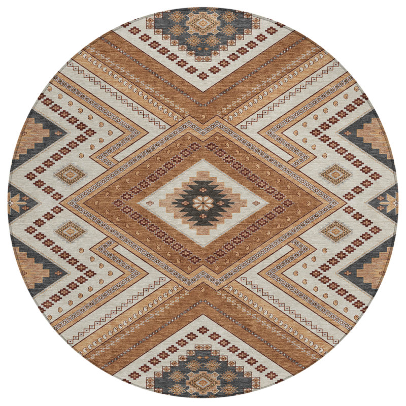 Chayden Indoor/Outdoor Chantille ACN1010 Area Rug, Round 8'