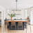 Delmis 3 - Light Kitchen Island Pendant Rustic Linear Chandelier with Clear Glass Shades-93616515