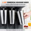 Cafetière électrique 375 W avec 3 têtes, 3 vitesses et 3 tasses en acier inoxydable