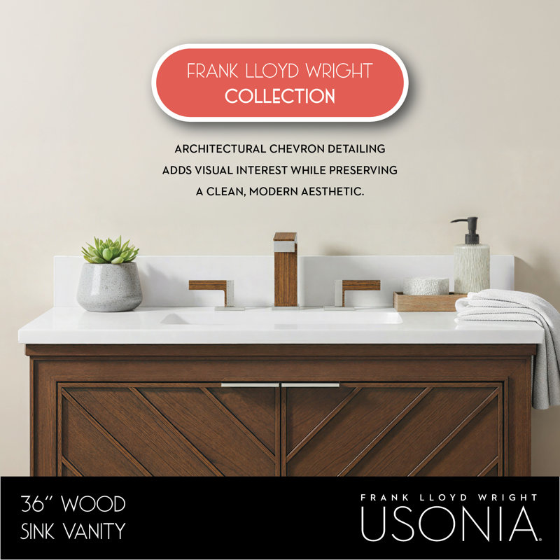 FLW Progression Wood Sink Vanity, 36