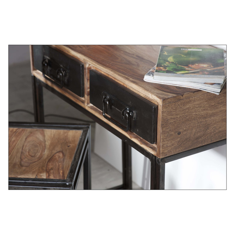Lehoux 80cm Solid Wood Console Table