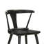 De 2 chaises de salle à manger en bois massif noir avec une saveur rustique rétro, des sièges ergonomiques, une installation simple pour les espaces de la maison-324789403