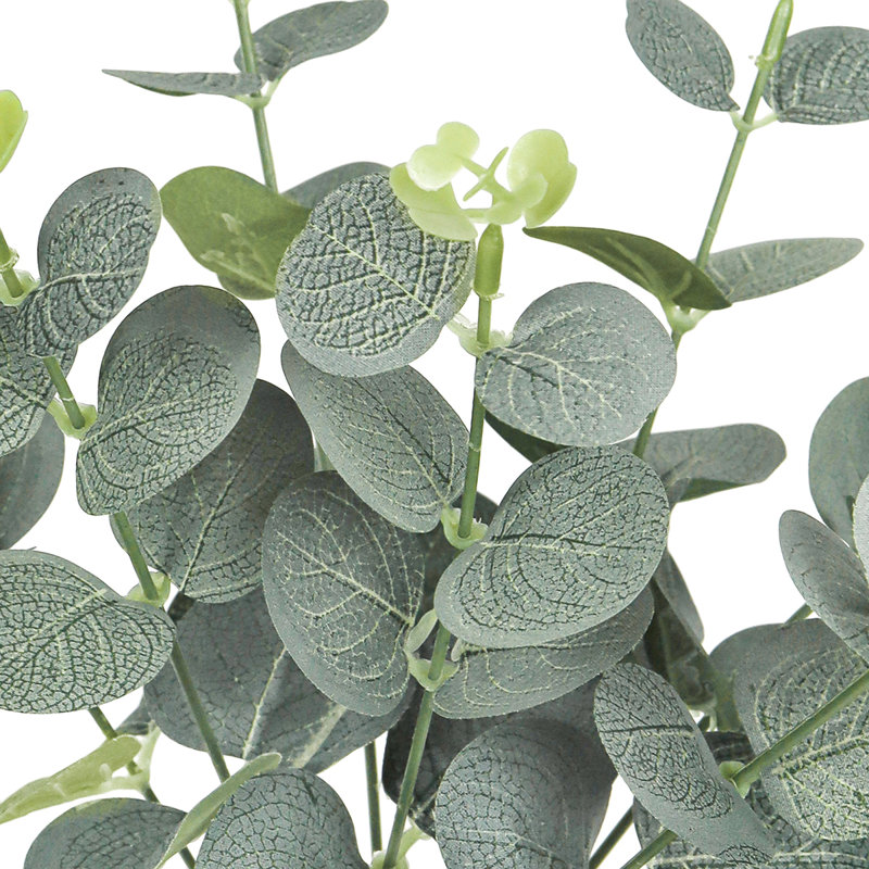 Feuilles d'eucalyptus artificiel, Vert givré