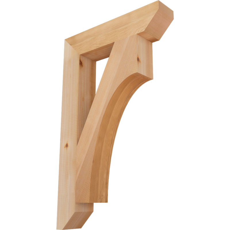 Support en bois Westlake, Cèdre rouge, H 32 po x l 3,5 po x P 20 po