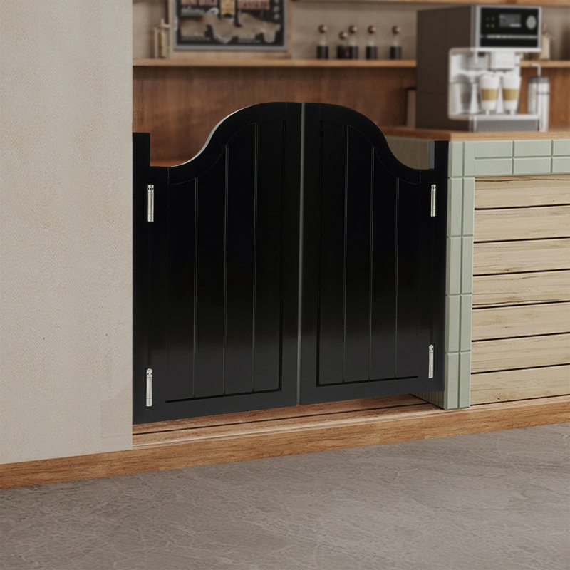 Solid Wood Café / Saloon Door, Black