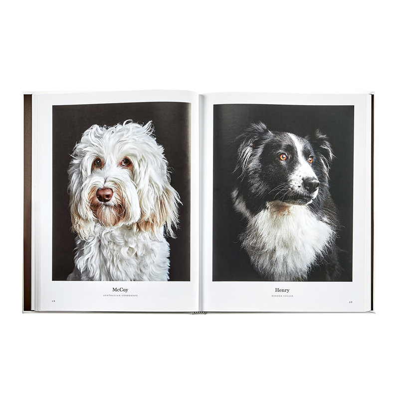 Graphic Image Good Dog Coffee Table Book, Leather, Ivory