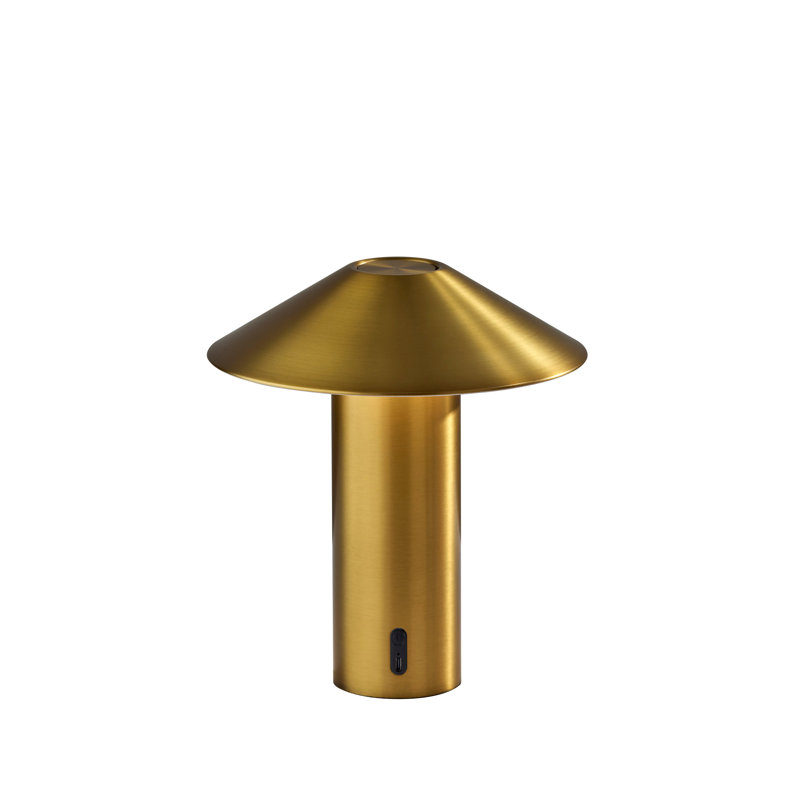 Pina LED Cordless Table Lamp- Antique Brass, Antique Brass