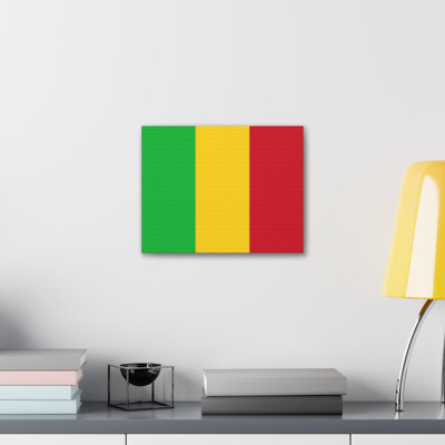 "Drapeau du pays du Mali" sur toile