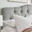 Tête de lit capitonnée et capitonnée, tête de lit en bois massif avec pieds en bois, tête de lit à hauteur ajustable de 37 po à 51 po, tête de lit en tissu au design moderne-1510089804-1535935635