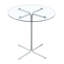 Ensemble de table de salle à manger (doit inclure la table et la chaise), ensemble de cuisine moderne en verre et métal