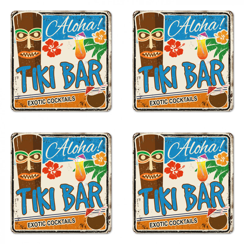 Sous-verre bar tiki