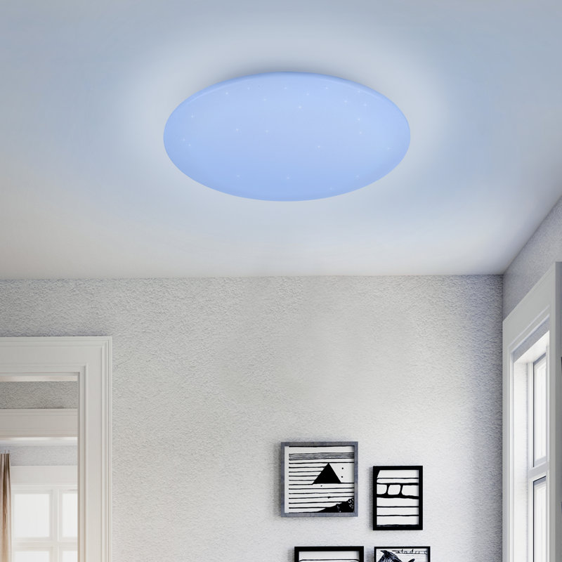 Njteh LED Flush Mount, 12cm H x 60cm W x 60cm D