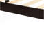 Base de lit plateforme avec tête de lit, support à lattes de bois, aucun sommier requis, grand, espresso