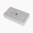 Hewei 14'' White Ceramic Rectangular Bathroom Sink with Overflow
