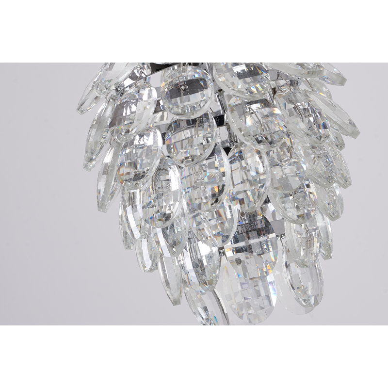 Fantine Transitional 1-Light Crystal Pineapple Pendant, Clear