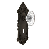 Victorian Fluted Oval Interior Mortise Door Knob