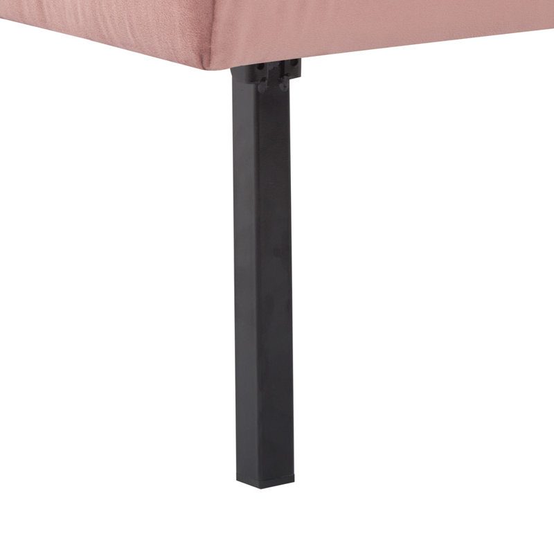 73'' Tufted Convertible Sleeper Futon Sofa, Pink
