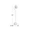 Lampe sur pied arquée 67 po Carmon