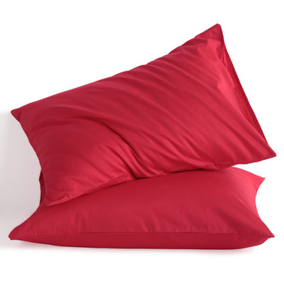 Housse de coussin 100% coton douce et respirante avec fermeture à enveloppe