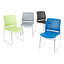 Chaise empilable en métal avec dossier perforé-73338283