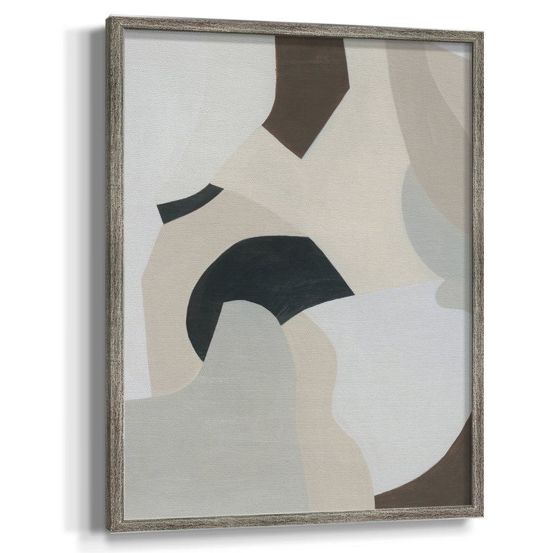 Shifting Neutrals I Framed Print - Solid Wood, 11" H x 9" W
