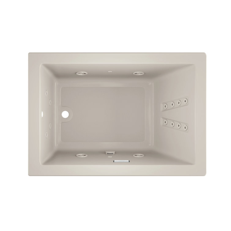 Solna™ Chromatherapy 60" x 42" Drop in Whirlpool Bathtub