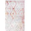 Tapis géométrique rouge / gris Milstein-1307832102