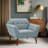Merrylite  37" Wide Upholstered Armchair with Tufted Backrest-574597031