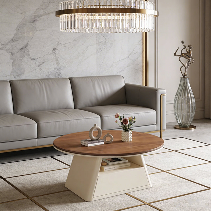 Woodbine, Blanc, Brun, 15.74" H x 27.55" L x 27.55" W