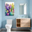 Plantes et fleurs, impression de cactus coloré aquarelle-918242324