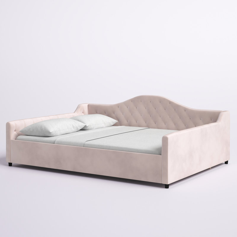 Jaclin Upholstered Daybed, Queen, Blue