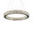 24" LED Oval Ring Crystal Chandelier