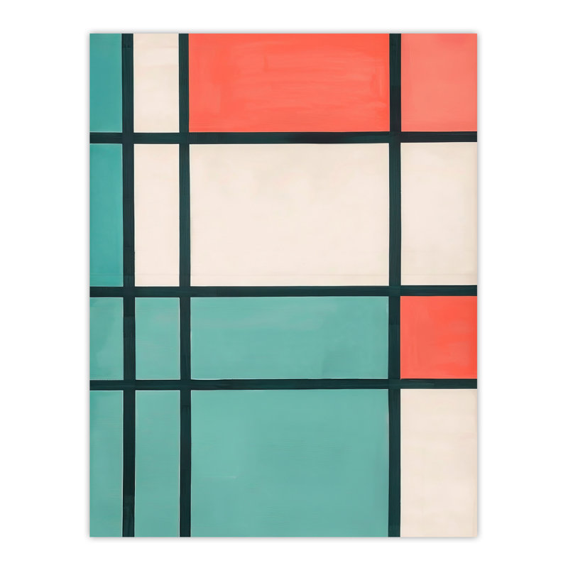 Abstract Composition Painting Lines Wall Art Print