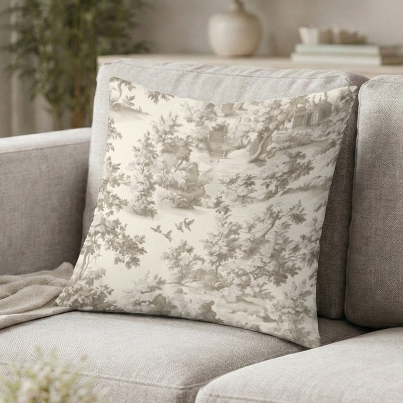 Coussin décoratif French Country, H 18 po x l 18 po