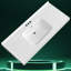 Solid Surface 49" Single Bathroom Vanity Top In White Bathroom Countertop With Sink