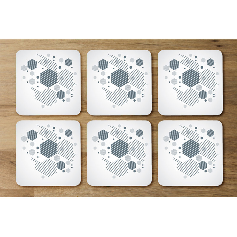 Square 6 Piece Coaster Set