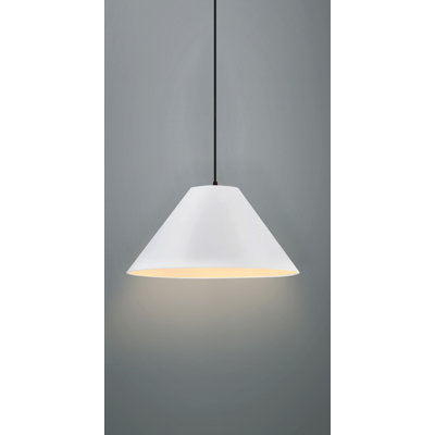 Radiance - Luminaire suspendu 1 lumière Avola - Bisque - Bronze foncé - l 15 po x H 7,25 po - ampoule remplaçable - cordon noir