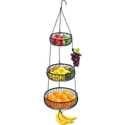 Adjustable Metal Hanging Fruit Basket